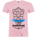 T-SHIRT PERSONALIZZATA HO 3 LATI TRANQUILLO DOLCE E UNO NASCOSTO COLORE ROSA
