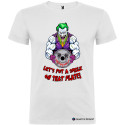 T-SHIRT PERSONALIZZATA JOKER PURO COTONE COLORE BIANCO