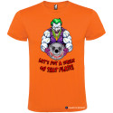 T-SHIRT PERSONALIZZATA JOKER PURO COTONE COLORE ARANCIO