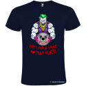 T-SHIRT PERSONALIZZATA JOKER PURO COTONE COLORE BLU NAVY