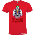 T-SHIRT PERSONALIZZATA JOKER PURO COTONE COLORE ROSSO