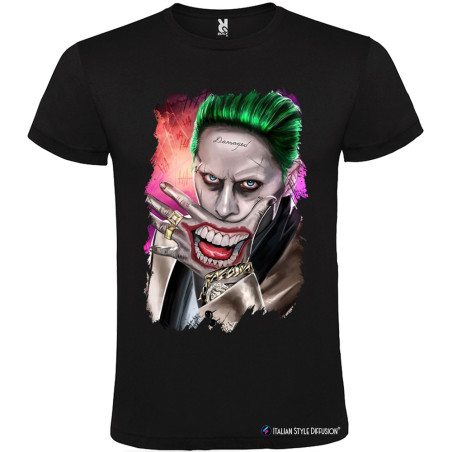 T-shirt Villain Clown Joker Style | Maglietta Graphic Art