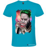 T-SHIRT STAMPA PERSONALIZZATA CON JOKER COLORE TURCHESE