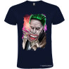 T-SHIRT STAMPA PERSONALIZZATA CON JOKER COLORE BLU NAVY