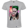 T-SHIRT STAMPA PERSONALIZZATA CON JOKER COLORE GRIGIO