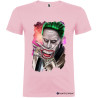 T-SHIRT STAMPA PERSONALIZZATA CON JOKER COLORE ROSA