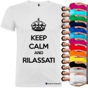 T-SHIRT PERSONALIZZATA KEEP CALM AND RILASSATI