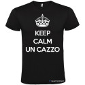 T-SHIRT PERSONALIZZATA KEEP CALM UN CAZZO COLORE NERO