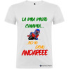 T-SHIRT LA MIA MOTO CHIAMA ED IO DEVO ANDARE COLORE BIANCO