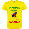 T-SHIRT LA MIA MOTO CHIAMA ED IO DEVO ANDARE COLORE GIALLO