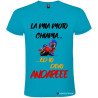 T-SHIRT LA MIA MOTO CHIAMA ED IO DEVO ANDARE COLORE TURCHESE