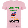 T-SHIRT LA MIA MOTO CHIAMA ED IO DEVO ANDARE COLORE ROSA