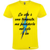 T-SHIRT PERSONALIZZATA LA VITA È UNA TEMPESTA MA PRENDERLA NEL CULO È UN LAMPO COLORE GIALLO