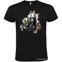 T-SHIRT PERSONALIZZATA MUSICA CASSA WATT COLORE NERO