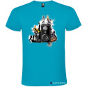T-SHIRT PERSONALIZZATA MUSICA CASSA WATT COLORE TURCHESE
