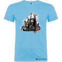 T-SHIRT PERSONALIZZATA MUSICA CASSA WATT COLORE AZZURRO