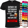 T-SHIRT PERSONALIZZATA NEURONI NEGRONI SPRITZ COLORI