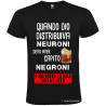 T-SHIRT PERSONALIZZATA NEURONI NEGRONI SPRITZ COLORE NERO