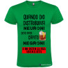 T-SHIRT PERSONALIZZATA NEURONI NEGRONI SPRITZ COLORE VERDE
