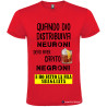 T-SHIRT PERSONALIZZATA NEURONI NEGRONI SPRITZ COLORE ROSSO