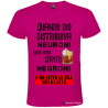 T-SHIRT PERSONALIZZATA NEURONI NEGRONI SPRITZ COLORE ROSA FUCSIA