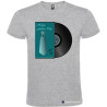 T-SHIRT PAPÀ HAPPY FATHER'S DAY UOMO DISCO 33 GIRI COLORE GRIGIO