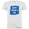 T-SHIRT PERSONALIZZATA HAPPY FATHER'S DAY UOMO COLORE BIANCO