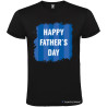 T-SHIRT PERSONALIZZATA HAPPY FATHER'S DAY UOMO COLORE NERO