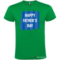 T-SHIRT PERSONALIZZATA HAPPY FATHER'S DAY UOMO COLORE VERDE