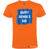 T-SHIRT PERSONALIZZATA HAPPY FATHER'S DAY UOMO COLORE ARANCIO