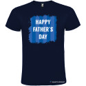 T-SHIRT PERSONALIZZATA HAPPY FATHER'S DAY UOMO COLORE BLU NAVY