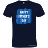 T-SHIRT PERSONALIZZATA HAPPY FATHER'S DAY UOMO COLORE BLU NAVY