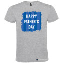 T-SHIRT PERSONALIZZATA HAPPY FATHER'S DAY UOMO COLORE GRIGIO