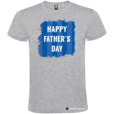 T-SHIRT PERSONALIZZATA HAPPY FATHER'S DAY UOMO COLORE GRIGIO
