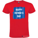 T-SHIRT PERSONALIZZATA HAPPY FATHER'S DAY UOMO COLORE ROSSO
