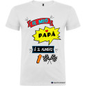 T-shirt “Il Mio Papà è il Numero 1” – Maglietta Festa del Papà Stile Fumetto con Stampa Personalizzata