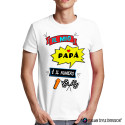 T-SHIRT IL MIO PAPÀ È IL NUMERO 1 UOMO PERSONALIZZATA