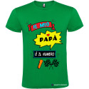 T-SHIRT IL MIO PAPÀ È IL NUMERO 1 UOMO PERSONALIZZATA COLORE VERDE