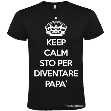 T-shirt Keep Calm Sto per Diventare Papà