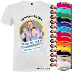 T-shirt Prima Festa del Papà Uomo Stampa Personalizzata