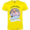 T-SHIRT PRIMA FESTA DEL PAPÀ UOMO STAMPA PERSONALIZZATA COLORE GIALLO