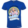 T-SHIRT PRIMA FESTA DEL PAPÀ UOMO STAMPA PERSONALIZZATA COLORE BLU ROYAL