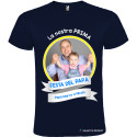 T-SHIRT PRIMA FESTA DEL PAPÀ UOMO STAMPA PERSONALIZZATA COLORE BLU NAVY
