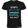 T-SHIRT QUESTO PAPÀ FANTASTICO APPARTIENE A ME COLORE NERO