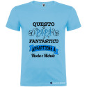 T-SHIRT QUESTO PAPÀ FANTASTICO APPARTIENE A ME COLORE AZZURRO