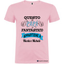 T-SHIRT QUESTO PAPÀ FANTASTICO APPARTIENE A ME COLORE ROSA