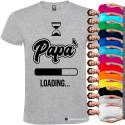 T-SHIRT PERSONALIZZATA PAPÀ LOADING RICARICA ENERGIA COLORI