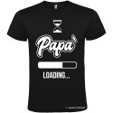 T-SHIRT PERSONALIZZATA PAPÀ LOADING RICARICA ENERGIA COLORE NERO
