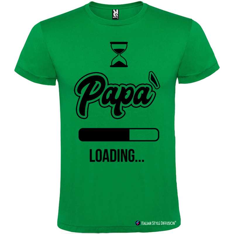 T-shirt Personalizzata Papà Loading Ricarica Energia