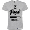 T-SHIRT PERSONALIZZATA PAPÀ LOADING RICARICA ENERGIA COLORE GRIGIO
